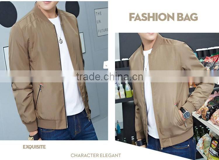SZXX Latest Customized embroidered Khaki coat mens jacket