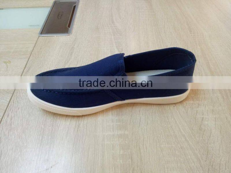 GZY Made in china hot sale canvas good quality men shoes slip on flange