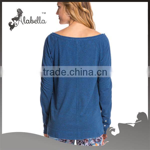Custom woman yoga clothing running cheap long sleeve sport shirt