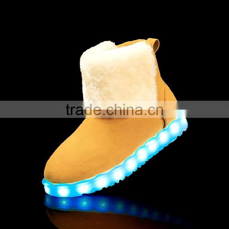 HFR-TS-12-2 2017 winter shine brand shoelaces polyester led women boots