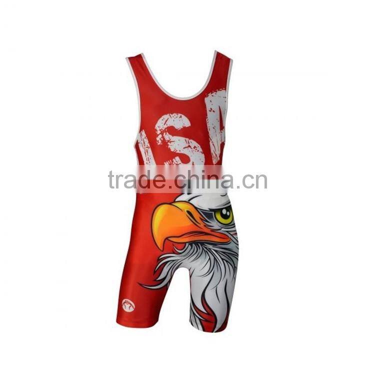 Custom and cheap fashionable wrestling singlets for sale