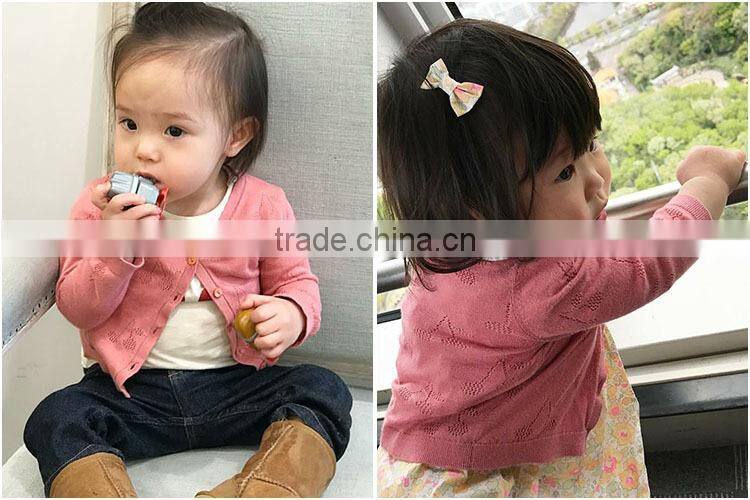 pink berry crocheted pattern infant toddler baby girls cardigan sweater