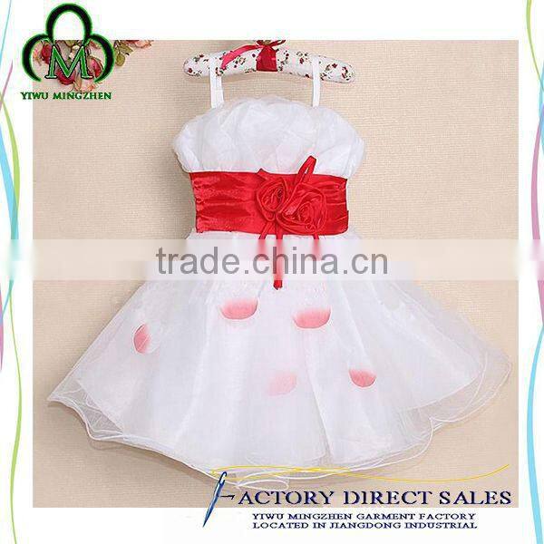 Lovely child Tulle flower pattern puffy summer cute Dress for baby girl dresses