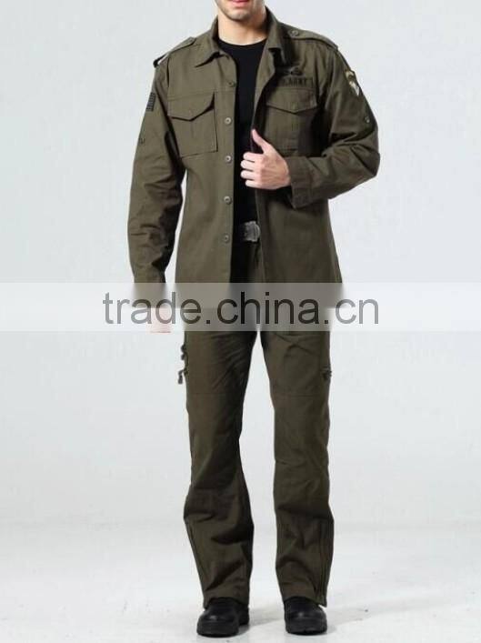 High Quality Black Army Dress Working Suit Combat Uniform
