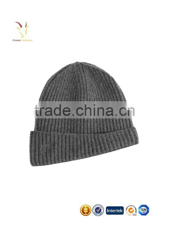 2016 Women Winter Grey Cashmere Hat Cashmere Wool Beanie Cap