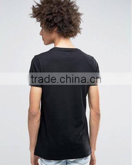 wholesale fashion casual t shirt high quality square neck t shirt for men