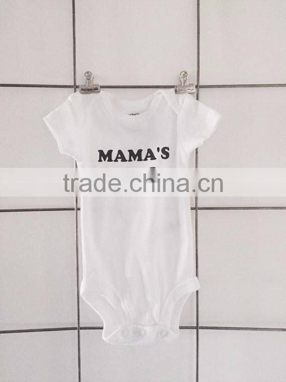 Short Sleeve Style and newborn to 18/24 months Age baby onesie clothes manufacturer