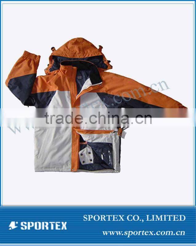 Mens Winter Hoody Ski Wear/Waterproof and Windproof Ski Jacket/Snow Wear