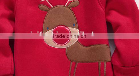 custom autumn new design casual hoody fashion leisure kids hoody and pants children clothing set