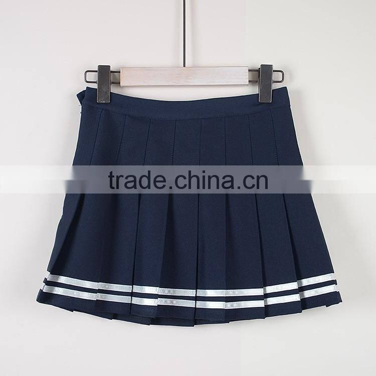 new design college high school children uniform skirt