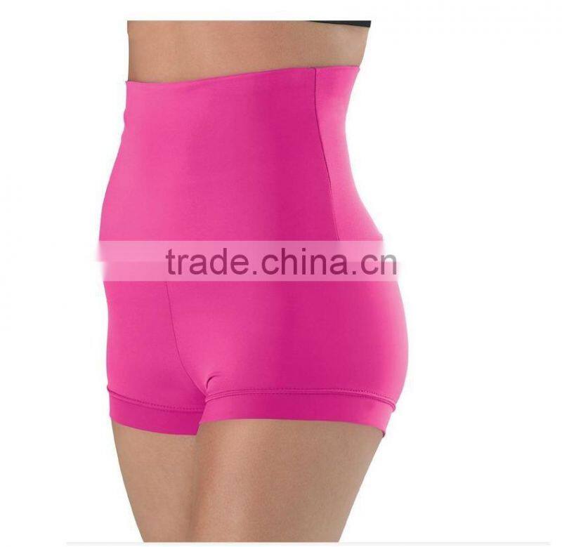 Nylon High-Waist Dance Shorts E16012