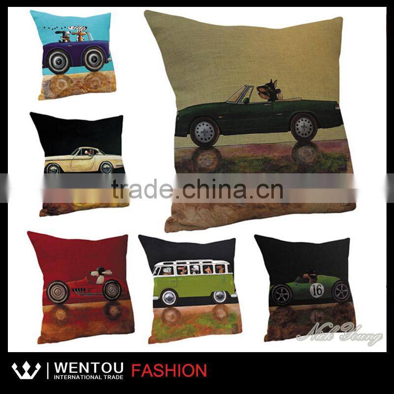 DIY Custom patterns Burlap Pillow Case