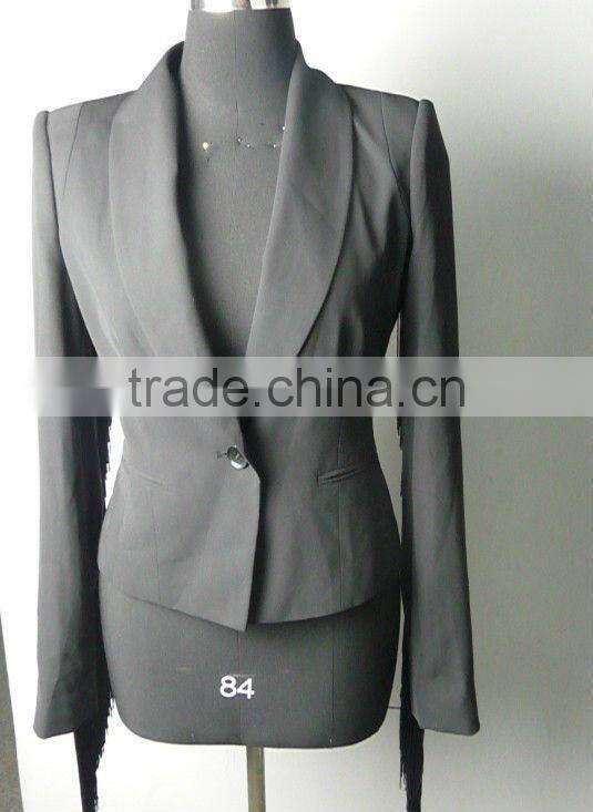 Lady's elegant black business suit women office uniform design 2013 newest style, fashion lady suit office suit workwear uniform