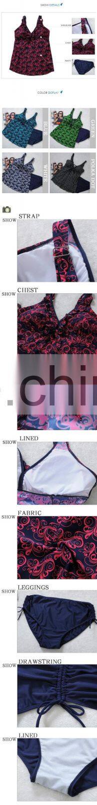 Swimwear large size swimwear swimsuit split bikini swimsuit