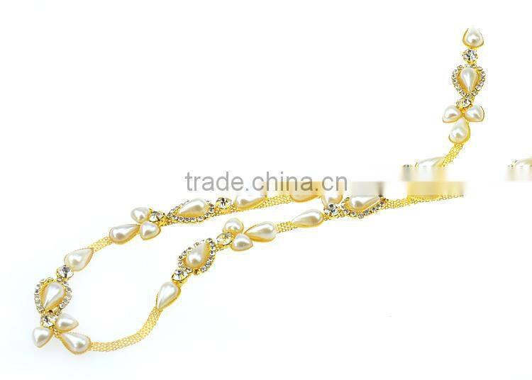 High Quality Hot Sell Pearl&Rhinestone Trimming for Dress Decoration