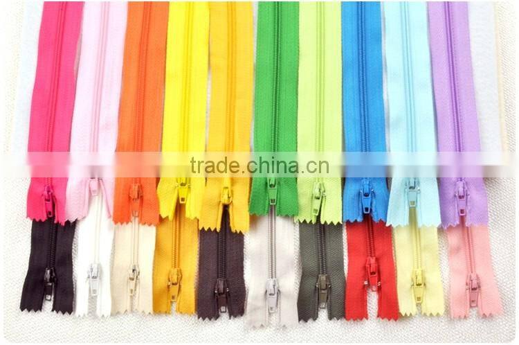 Wholesale No.#3 60 cm Auto Lock Close End Colorful Fabric Tape Nylon Zipper