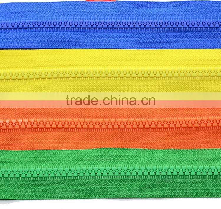 Factory Sale Garment Accessories Colorful No.5 Open End Plastic Zipper or Zips