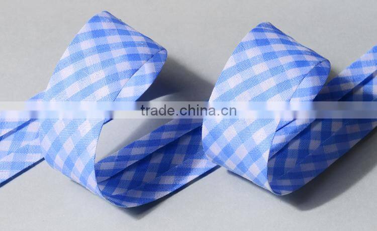 25mm Polycotton Gingham Bias Binding Tape