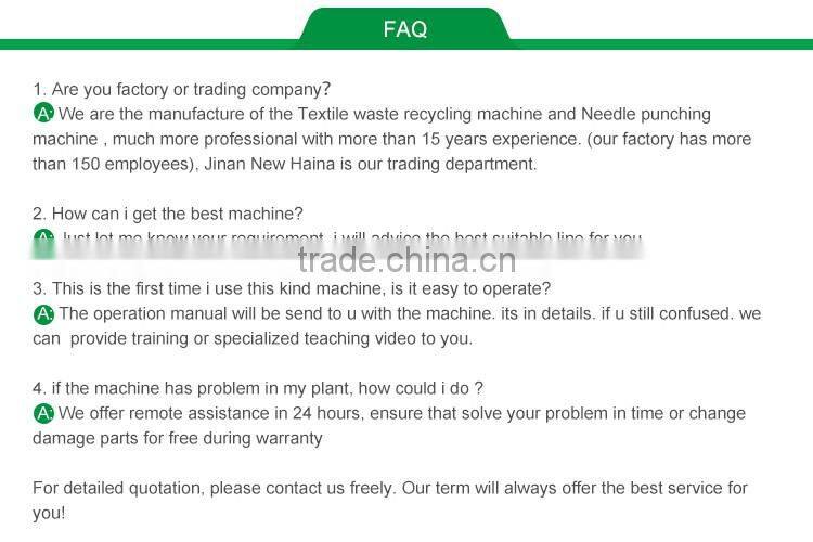 Textile Wastage Crushed Fabric Recycling Machine