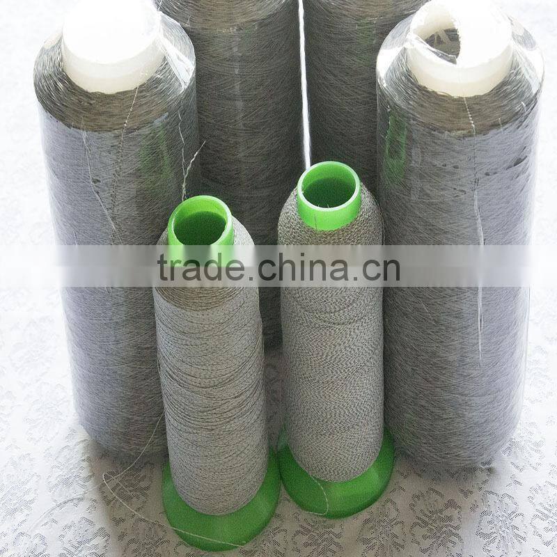 glow in the dark 3m reflective yarn on sewing cloth and hats