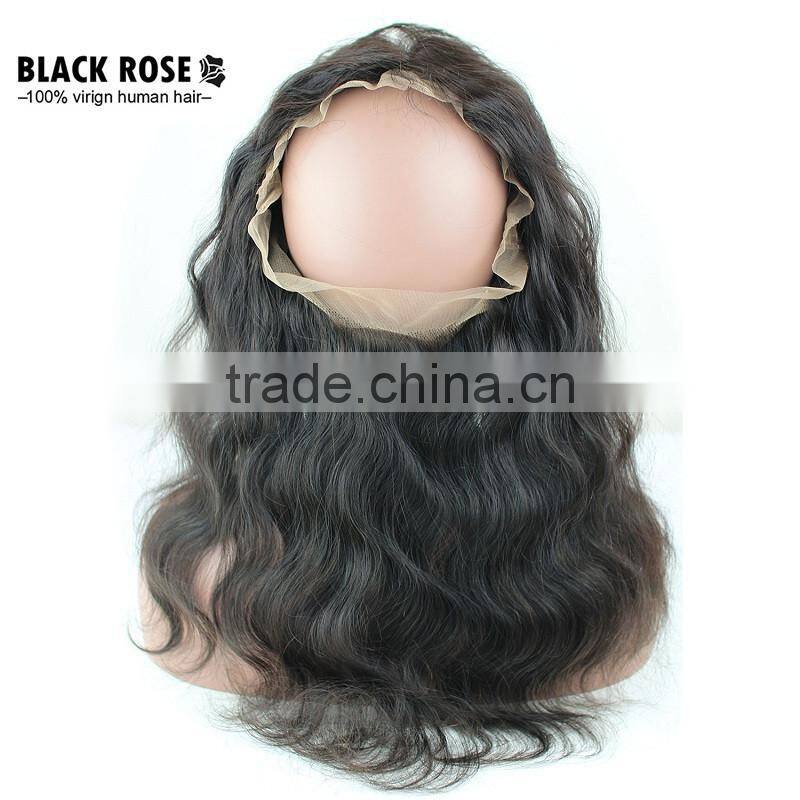 Brazilian Body Hair Extension 360 Lace Frontal Closure