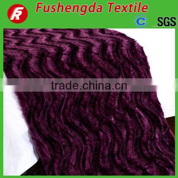 line brushed blanket purple