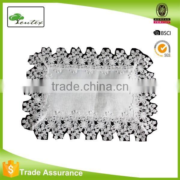 white lace Placemats and Coaster