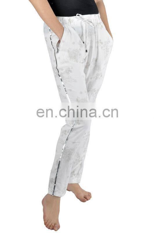 Print Pant Wholesale Women's Sleepwear polyester lounge wear