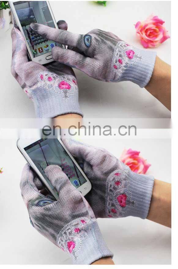 Animal pattern touch gloves,wholesale alibaba