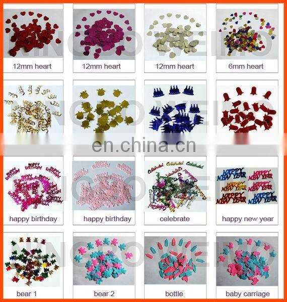 Party Home Wall Decorative Glitter Multishape Confetti