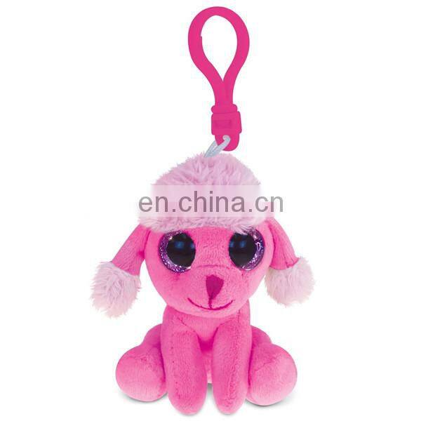 Lifelike Cheap Cute 10cm Custom Stuffed Animal Soft Dog Plush Keychain