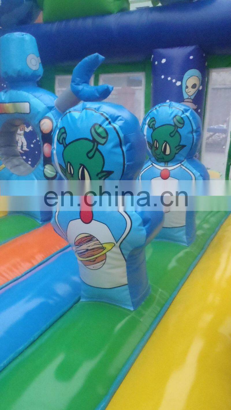 special inflatable ET combo play games/ inflatable slide and bounce castle rof kids