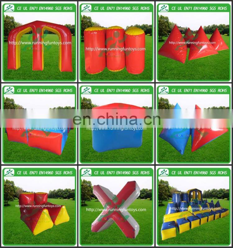 Commercial exciting inflatable paintball bunkers