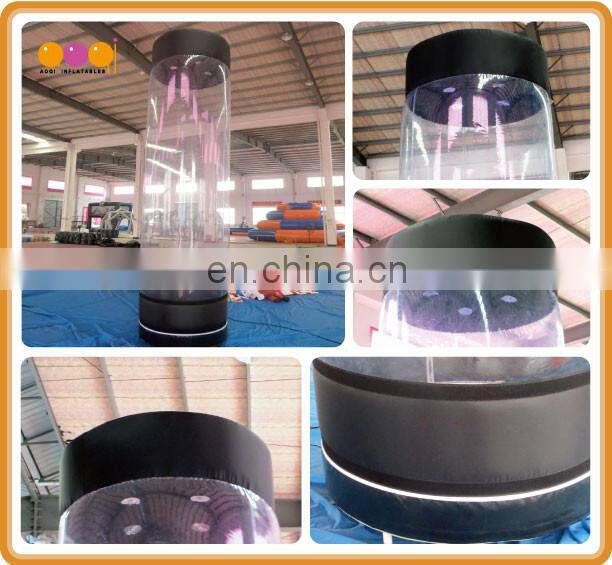 Outdoor advertising tubes inflatable column