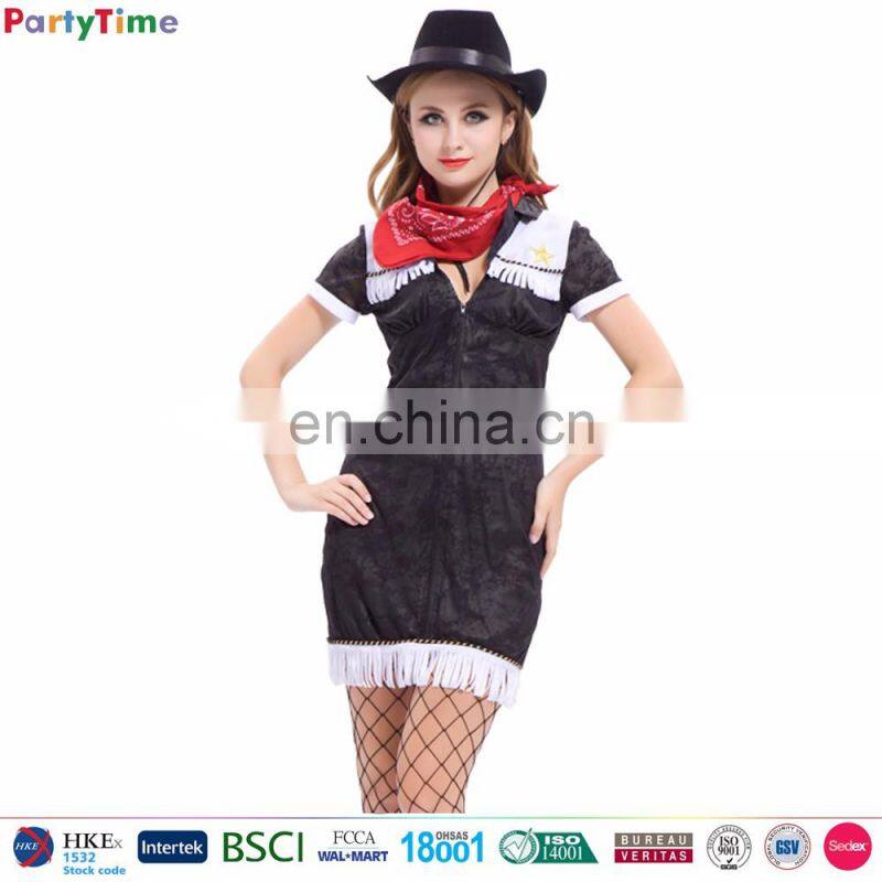 adult halloween carnival party western costumes sexy cowgirl dresses