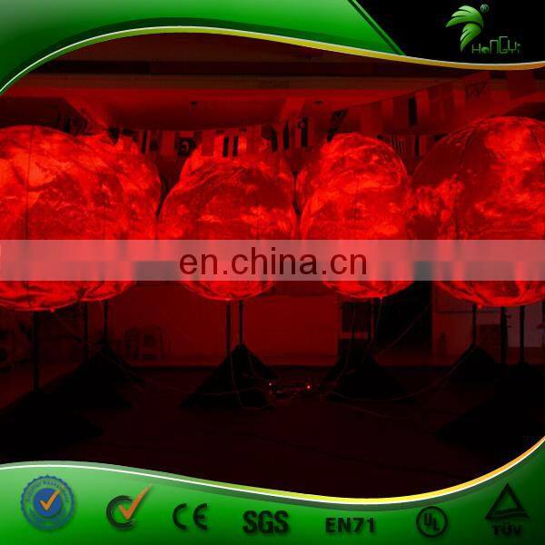 New Design Inflatable Earth Balloon with Tripod stand and LED Light for Advertising and Promotion