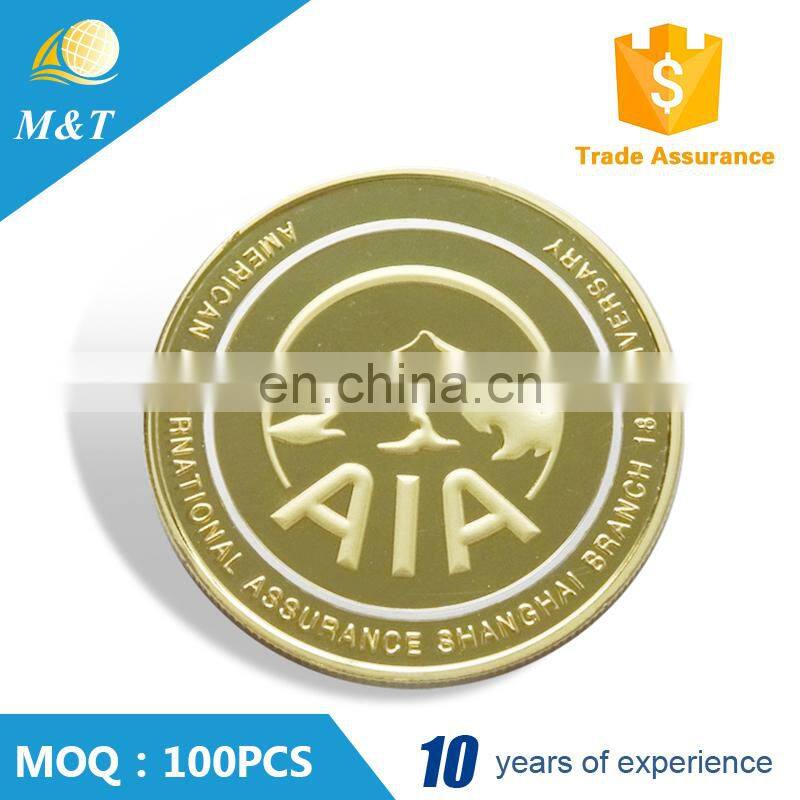 Custom gold metal logo coin maker