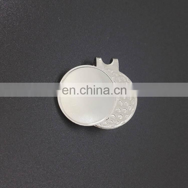 metal golf divot repair tool with golf ball marker