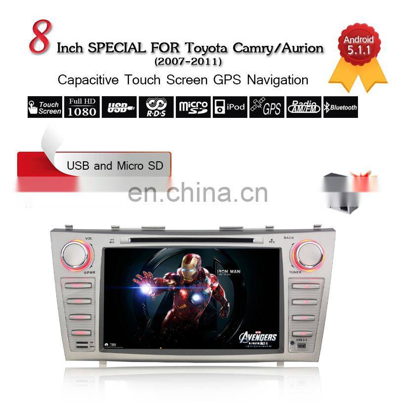 8 inch special capacitive touch screen car Radio GPS Navigation for Camry 2007-2011