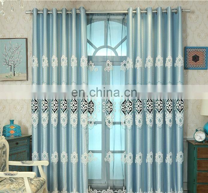 embroidered of home curtain and camouflage fabric blackout curtain