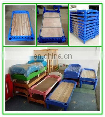 Childcare center furniture J212G bed wooden plastic bed for kids