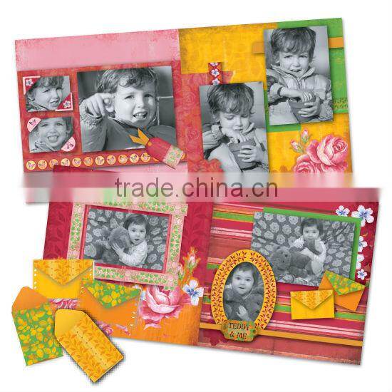 DIY Craft Set Pink & Red Gorgeous Fabulous Flowers Scrapbook Kit