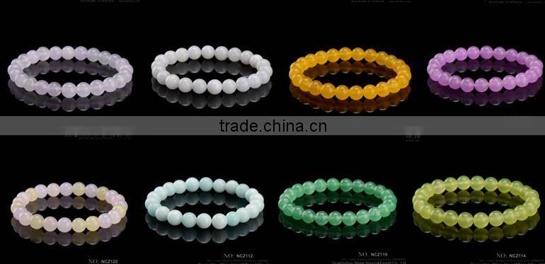 red malaysian jade rosary chaplet bead bracelet stretch bracelet