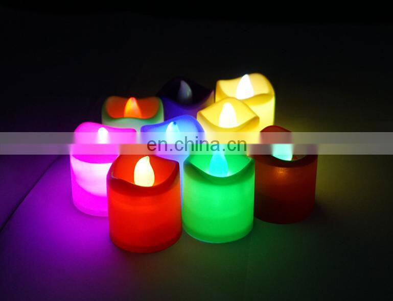 Battery operated decorative led candle flameless led electronic candle light plastic mini led tea/ Led candle light