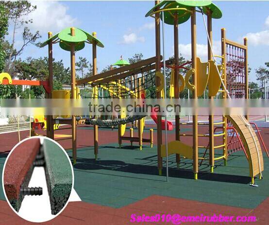 safe rubber flooring for kids playground with EN1177