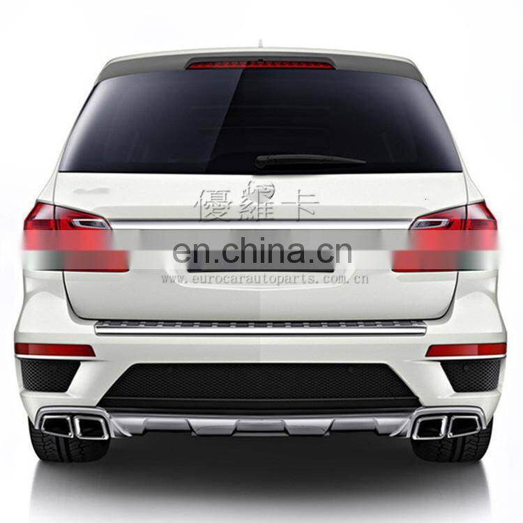 MB GL class x166 GL63 body kit for GL63 x166 with front bumper grille side skirts rear bumper led lights PP material 2013y~