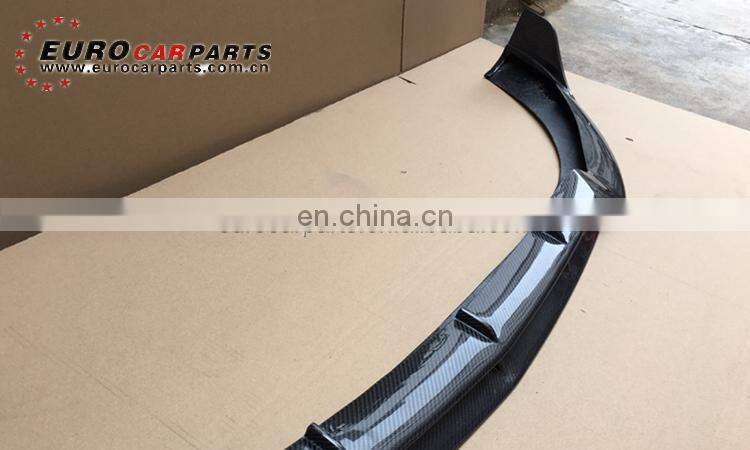 C63 front lip fit for MB C-class W205 C63 2014-2016year sedan to B-style carbon fiber C63 carbon front spoiler
