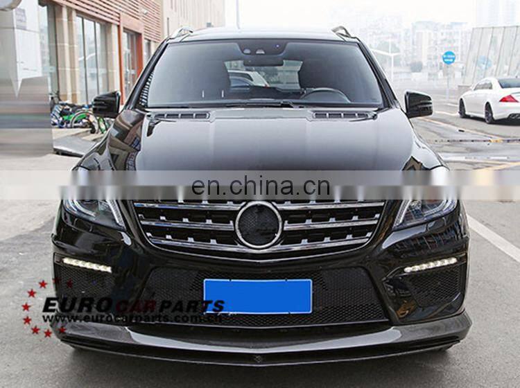 ML-CLASS W166 RZ Style Carbon Fiber Body Kit rear diffuser over fenders roof spoiler front lip for ML-CLASS w166
