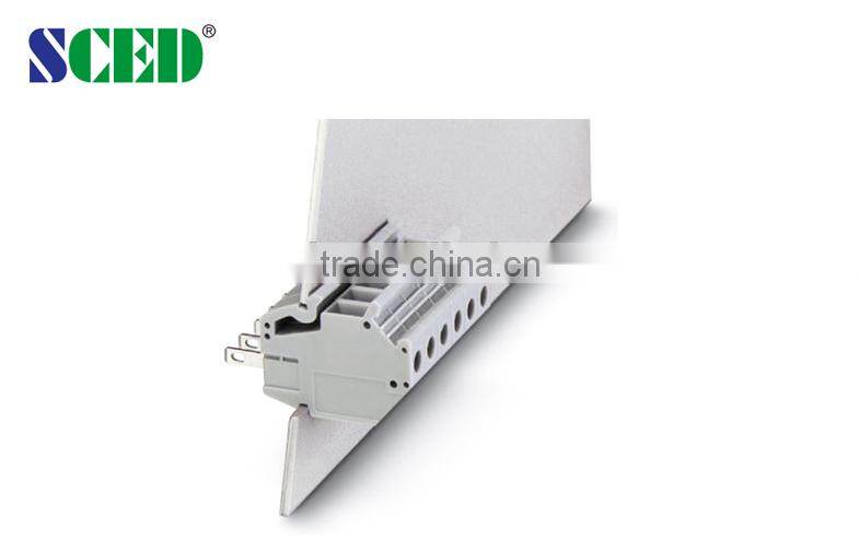 Through Panel terminal connector block With 6.20mm Pitch Vertical Wire Inlet