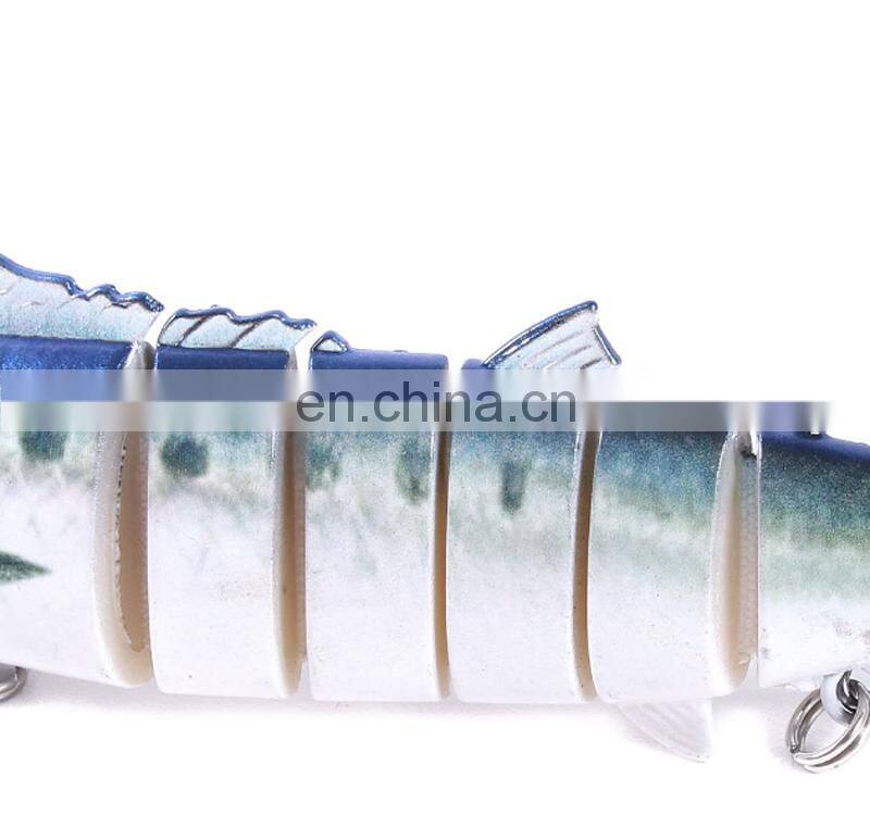 Amazon 18cm 38g High Quality New Design 8 Sections Sinking Multi Jointed Hard Fishing Bait